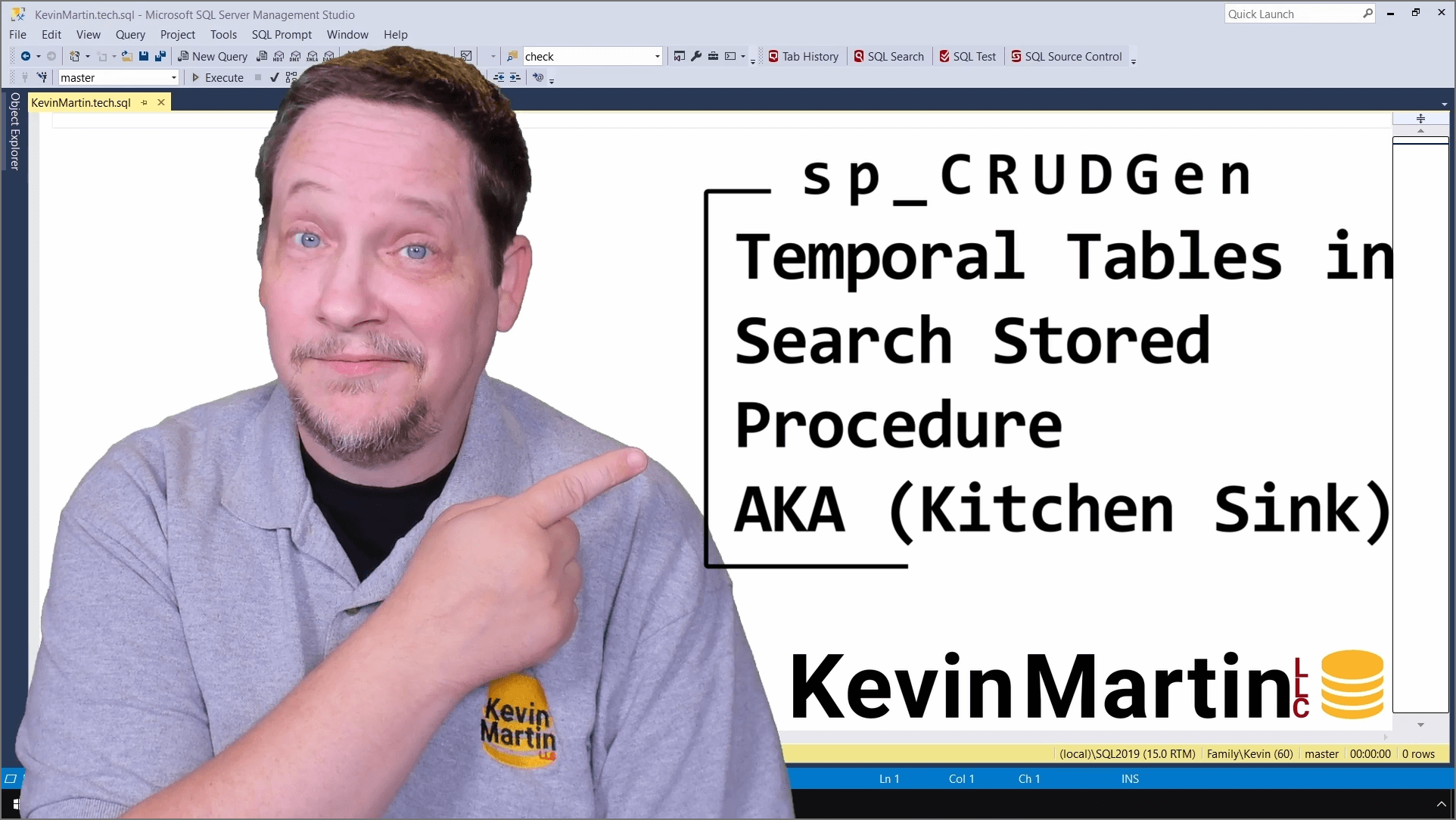 sp_CRUDGen – Temporal Tables with the Search Stored Procedure AKA Kitchen Sink